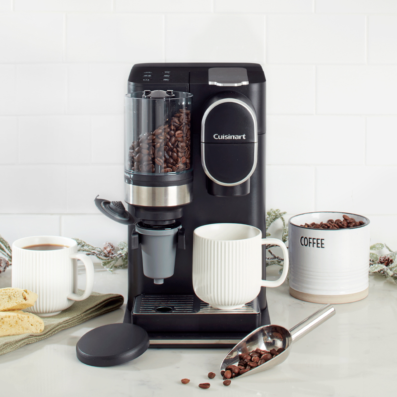 Cuisinart Grind & Brew Single-Serve Coffeemaker, Gray 