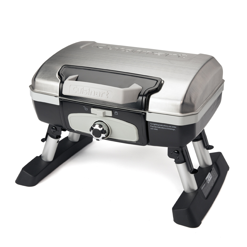 Petite Gourmet Portable Tabletop Gas Grill - Silver