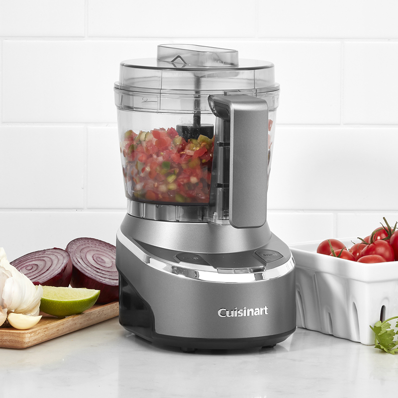 Cuisinart Mini Food Processor ＆ Chopper, Small Stand Mixer for Vegetables,  Meats ＆ More, Cup, Electric, Black, RMC-100