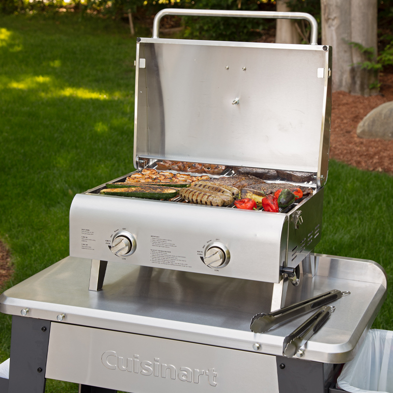 Chef's Style Stainless 2-Burner Gas Tabletop Grill